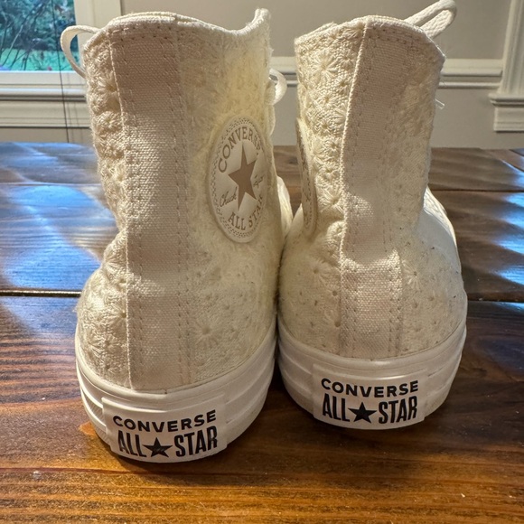 High top Allstar converse Off White Monochrome Size 9.  Unisex - Picture 6 of 13
